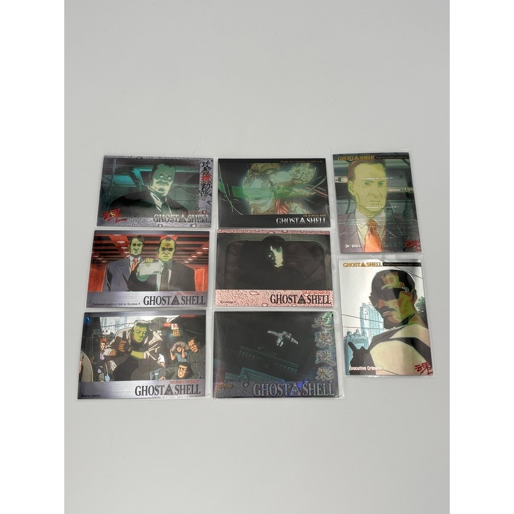 Ghost In The Shell 1997 Trading Cards Lot 8 Chromium Reflector Vintage Anime